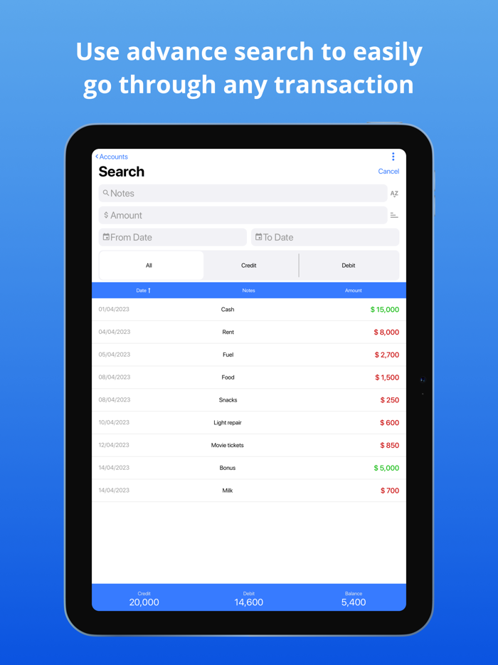 Account and Expense Manager