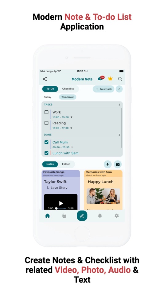 #1. Note, Voice Notes, Todo Widget (iOS) 由: AmazinPro