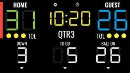 american football scoreboard iphone screenshot 2