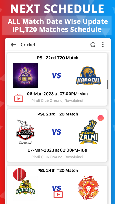 Screenshot #3 pour IPL Live - Cricket Live Score