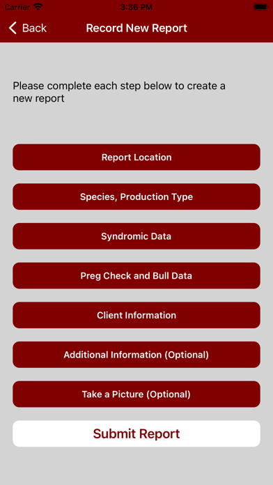 Veterinary Surveillance System Screenshot