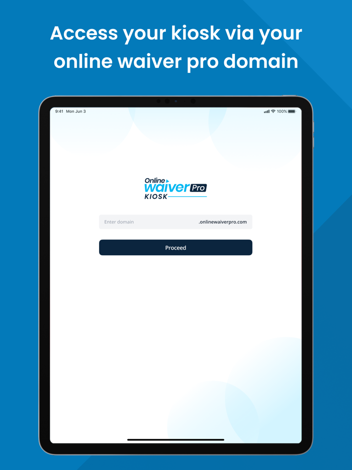 Online Waiver Pro Kiosk