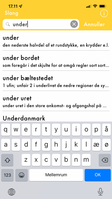 Danish Slang Dictionary Screenshot