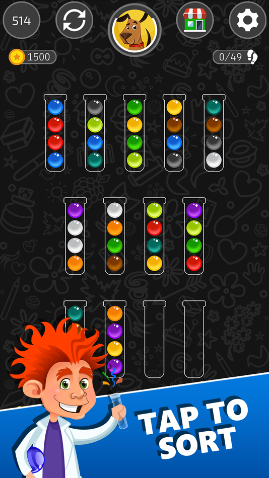 #1. Ball Sort Master (iOS) Podle: Tomasz Rusak