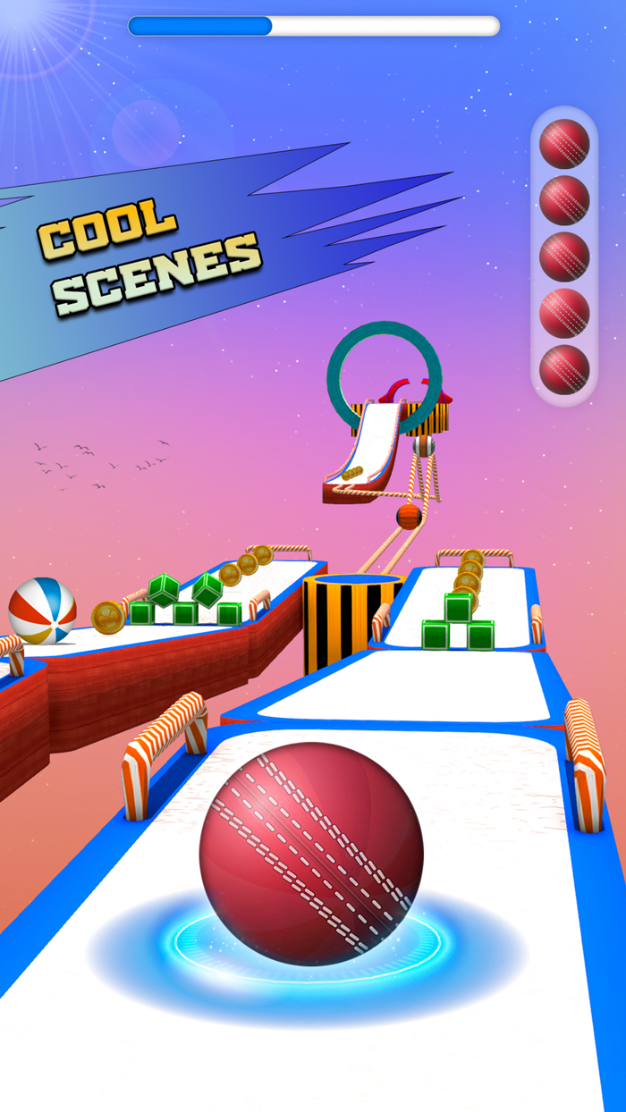 Rolling Sky Balls Racing Game