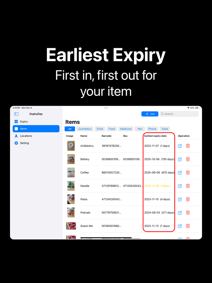 ExpiryDay - Expiry Tracker