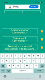 diccionario aragonés iphone screenshot 2