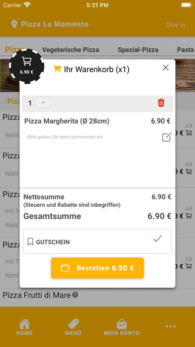 Pizza La Momento Screenshot