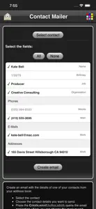 Contact Mailer screenshot #2 for iPhone