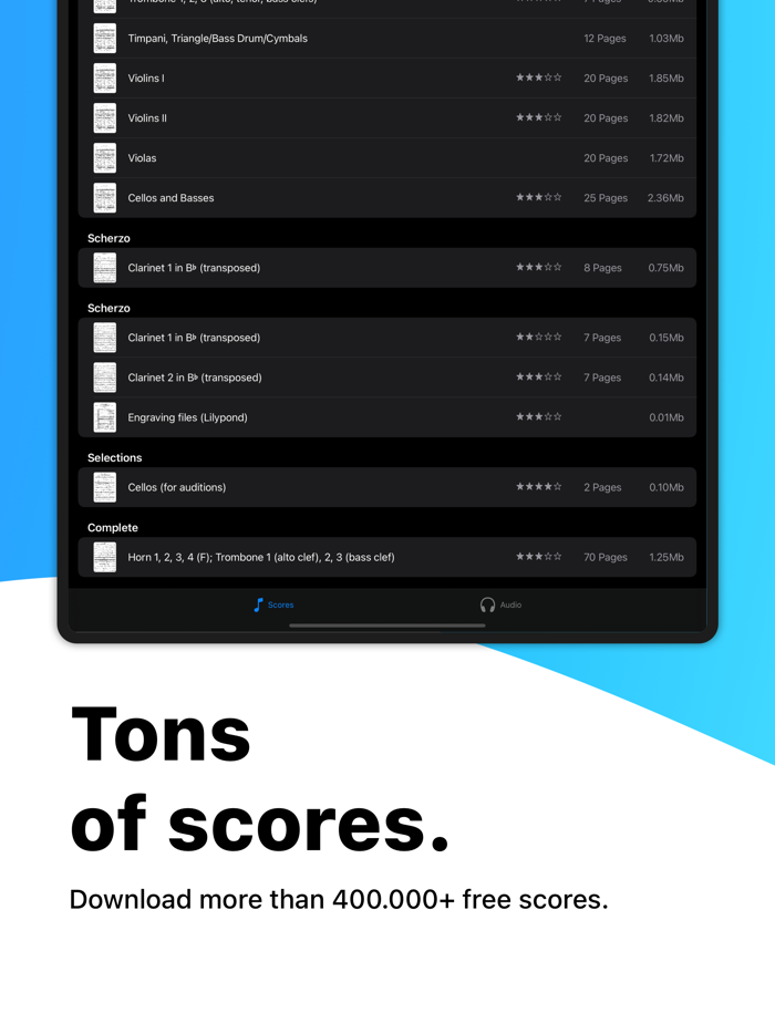 digitalScore read sheet music