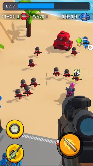 Snipe Gun War : Defense Beach screenshot 1