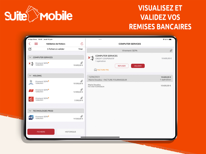 Suite Mobile Crédit Coopératif