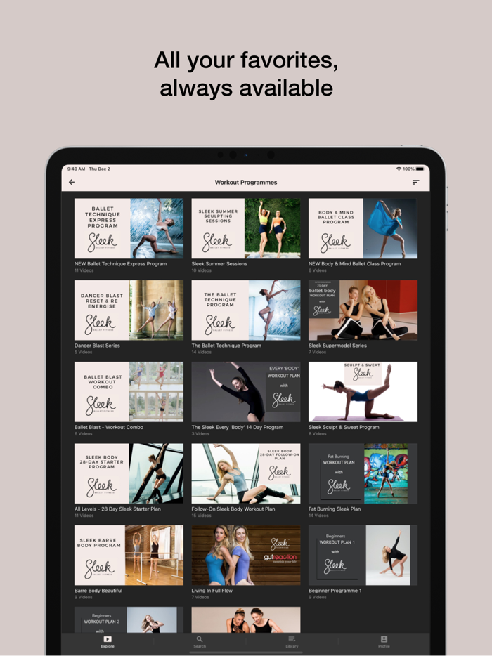 Sleek Ballet Fitness