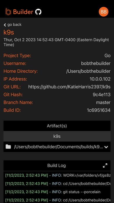 Builder — AI Code Builder Screenshot