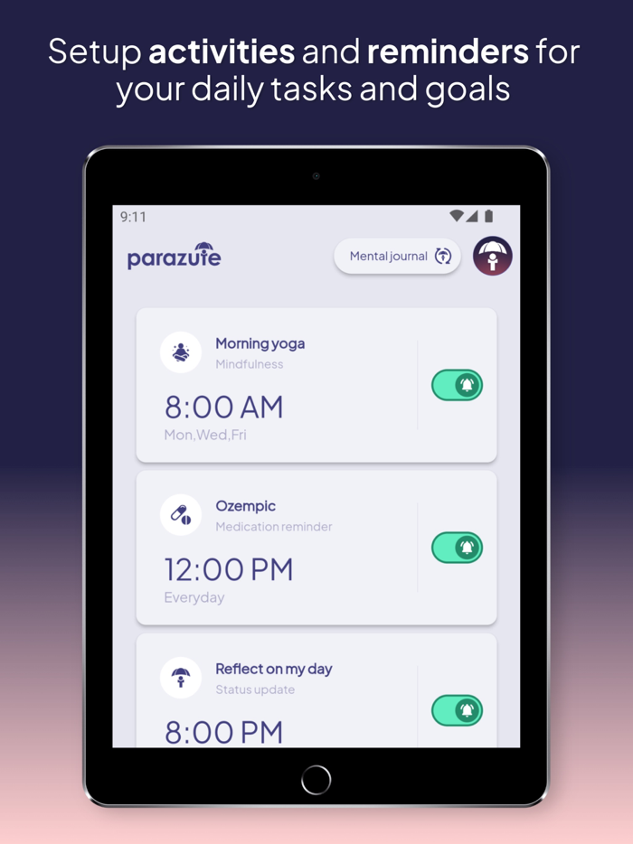 Parazute Mental journal