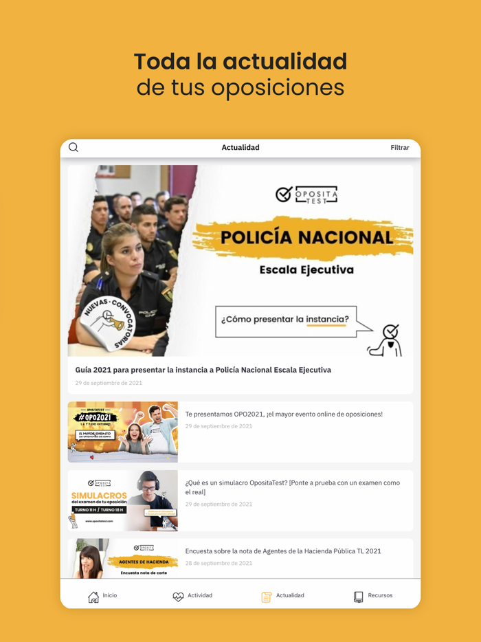 OpositaTest - Test Oposiciones