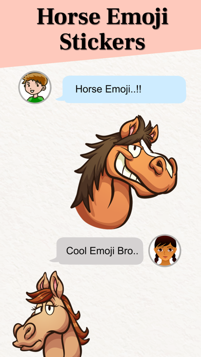 Horse Emojis for iMessage Screenshot