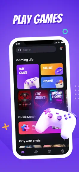 Game screenshot E-Pal: Gamers' social hub apk