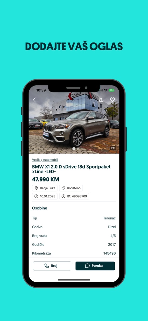 OLX BiH - Diese Detailansicht eines Artikels stellt umfassende Informationen bereit, einschließlich mehrerer Produktbilder und wesentlicher Spezifikationen wie Preis und Zustand.
