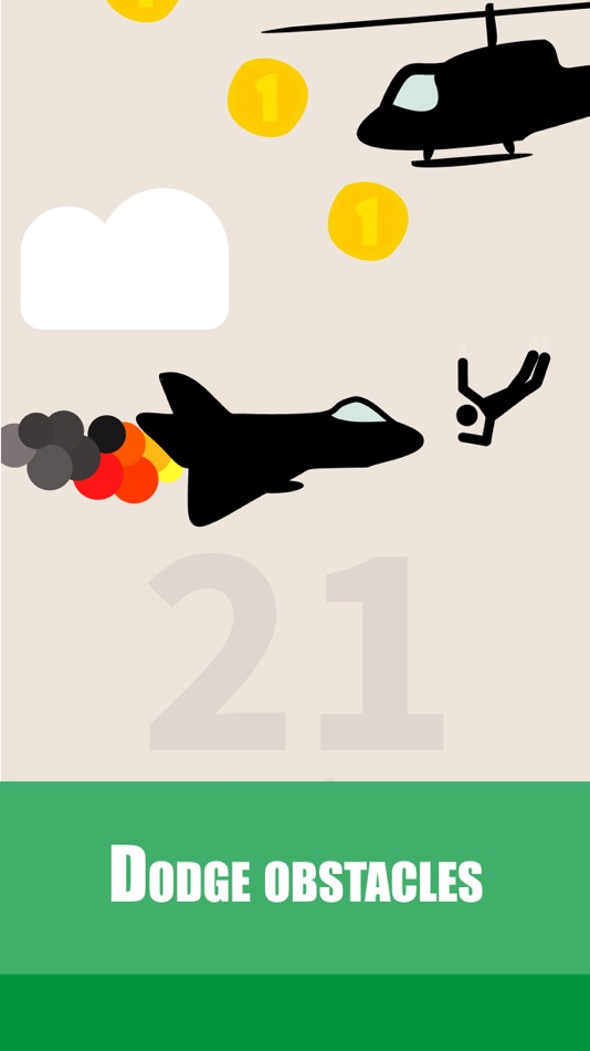 #3. Falling Stickman 2D (iOS) 由: Lucas Wijk