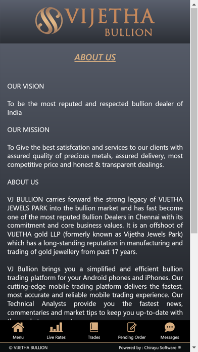 Vijetha Bullion Screenshot