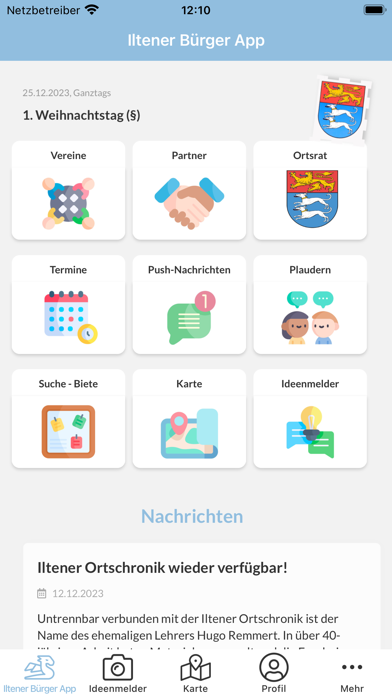 Ilten Bürger App Screenshot