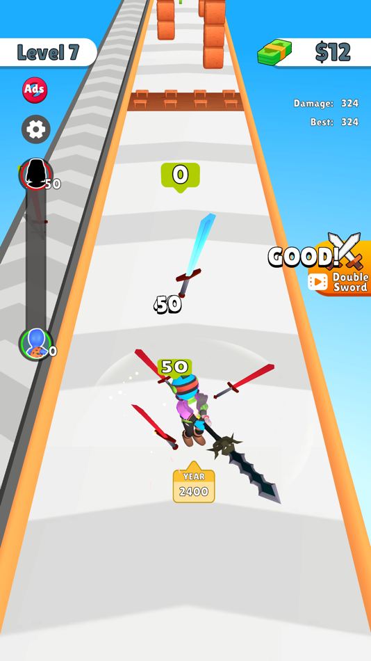 #6. Sword and Spin! (iOS) 由: Rollic Games