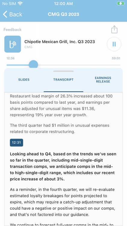 Earnings Calls screenshot-4