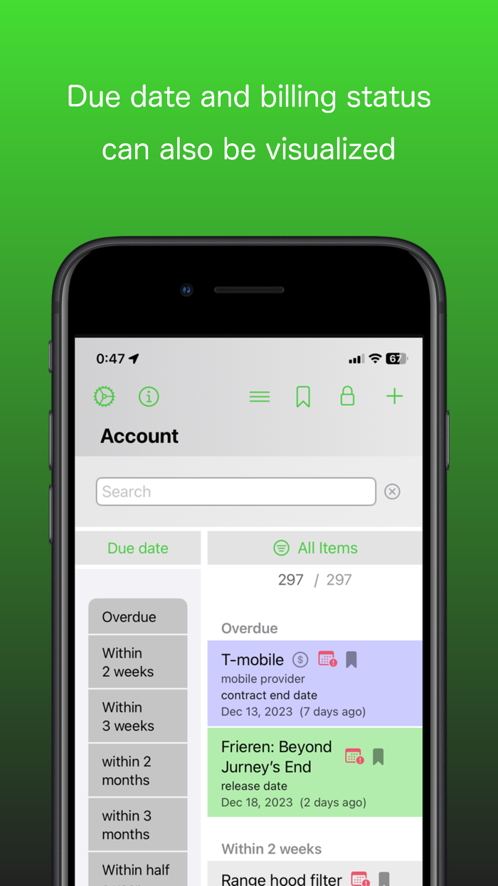 Account - password manager