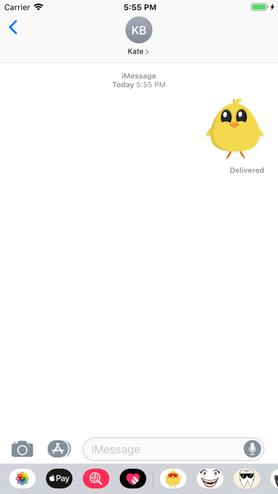 Screenshot #3 pour Cute chicken stickers & emoji