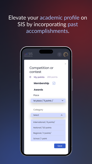SIS Progress Screenshot