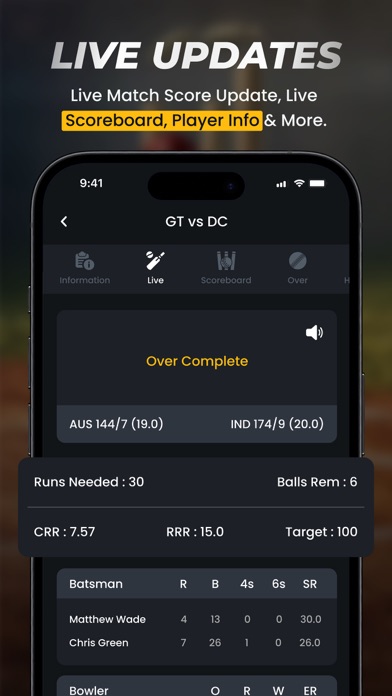 Live Score - Cricket Live Line Screenshot