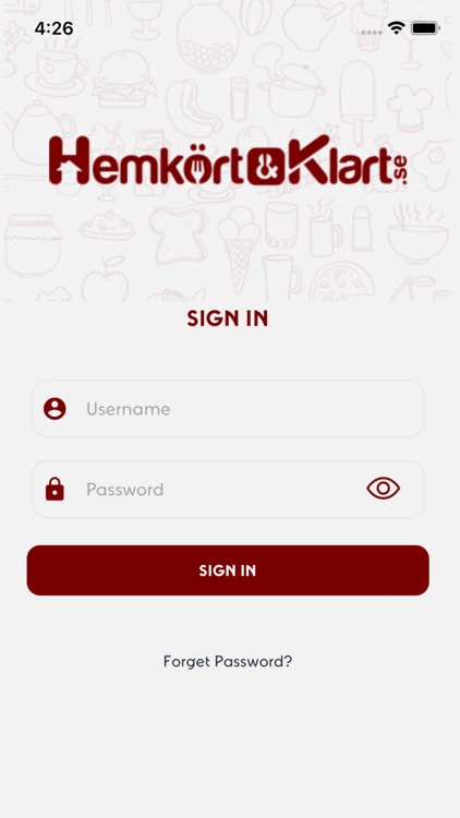 Hemkört och klart driver app