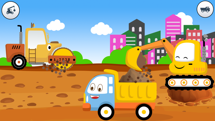 Funny Construction Trucks Game