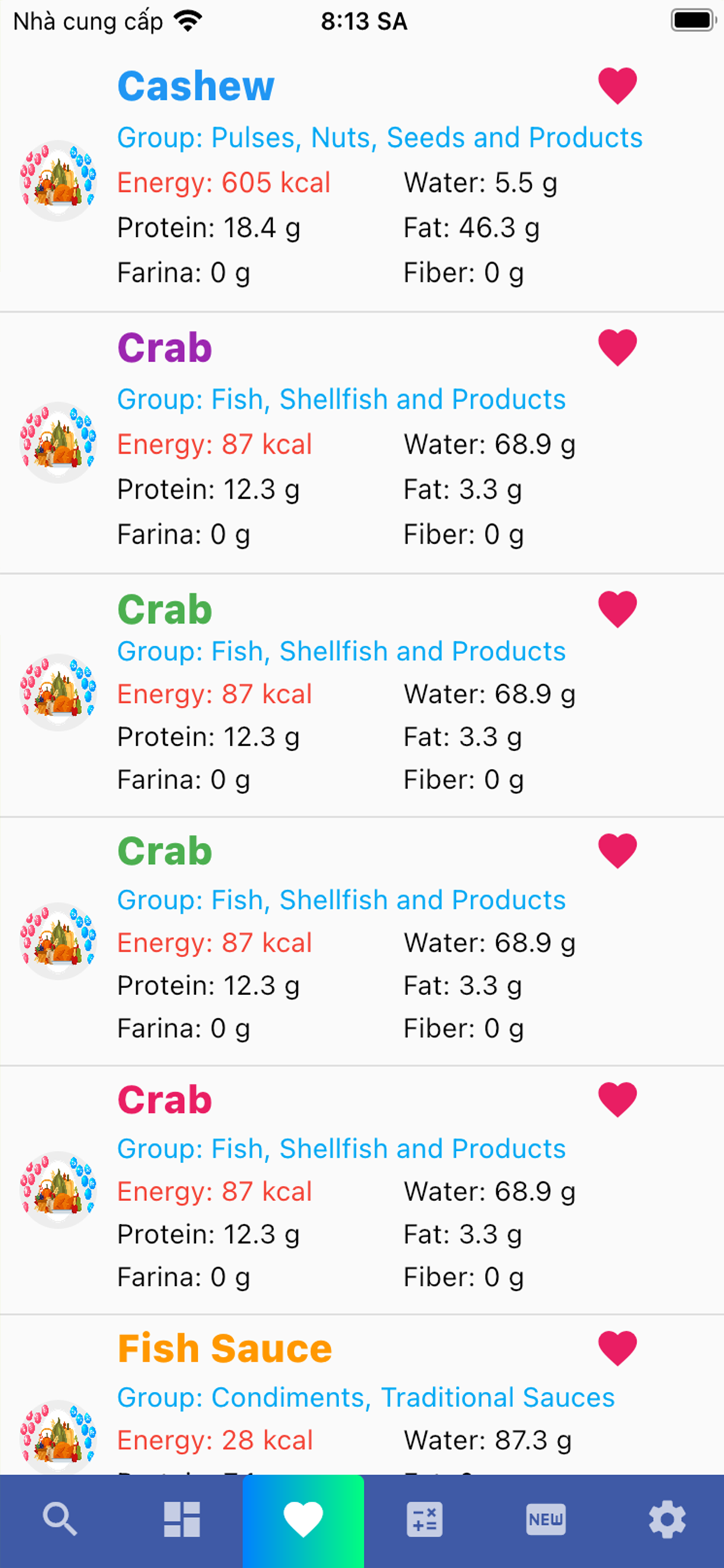 Material Nutrient
