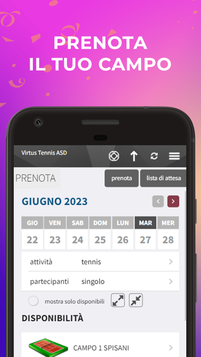 Virtus Tennis Bologna Screenshot
