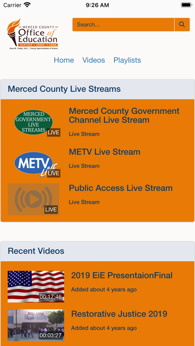 Merced County Office of Ed Screenshot