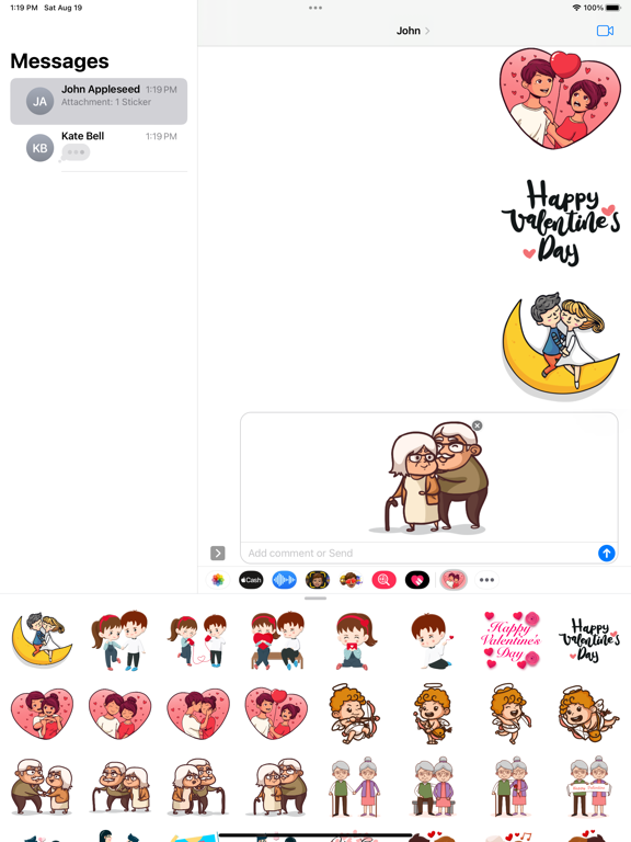 Screenshot #6 pour Together Couple Stickers