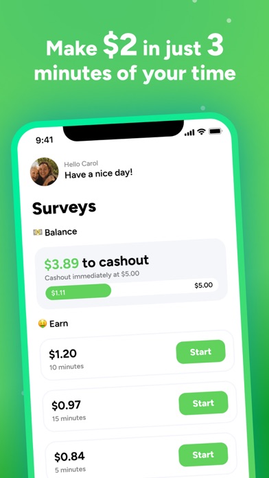 Kaching - Cash for Surveys Screenshot