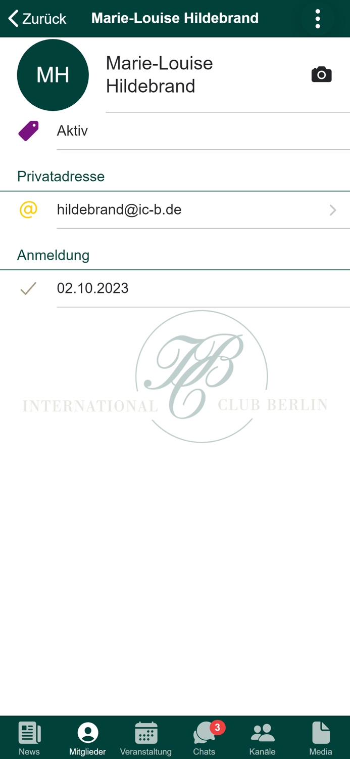 International Club Berlin App