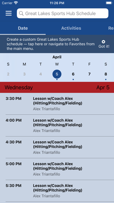 Great Lakes Sports Hub Screenshot