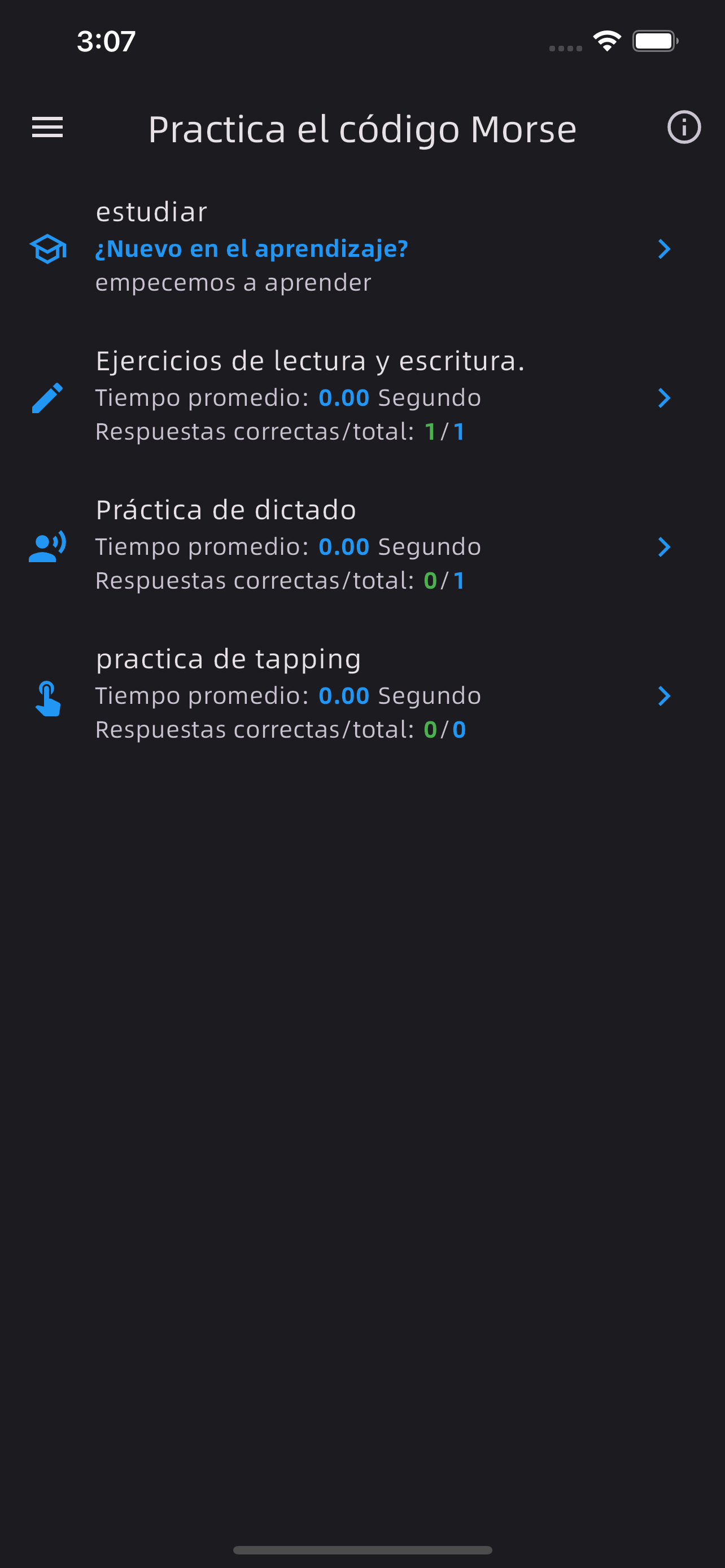 Practica el código Morse