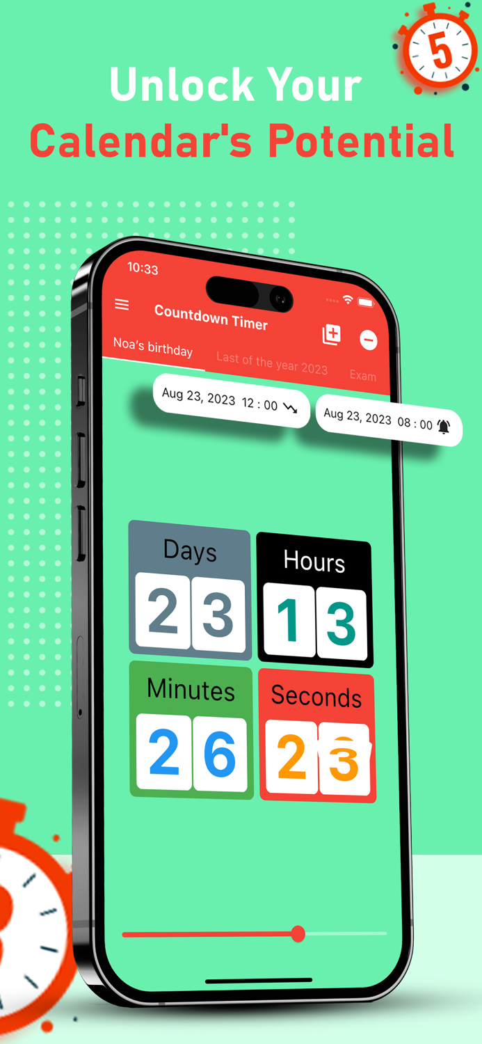 Countdown to an event