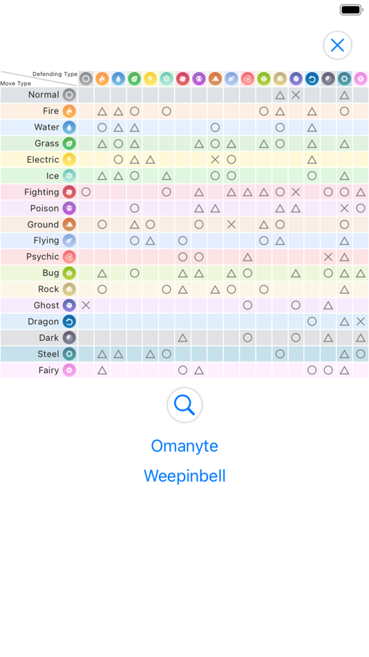#1. PokéType Chart (macOS) 由: Tatsuya Yamaguchi