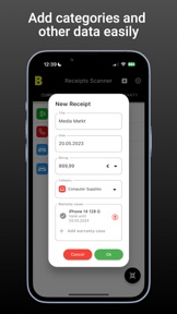 Receipts Scanner screenshot