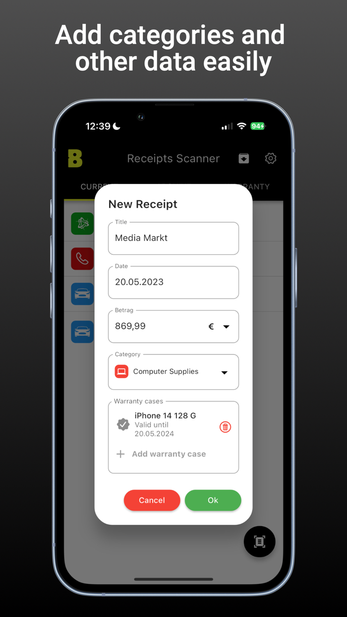 Receipts Scanner