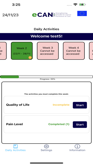 eCAN-Strenghtening eHealth Screenshot