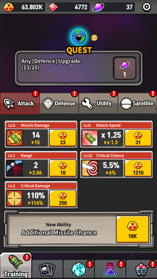 #5. Earth Defense : Idle Simulator (iOS) 由: Artifact Corp.