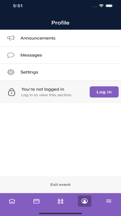 SMRH Events Screenshot