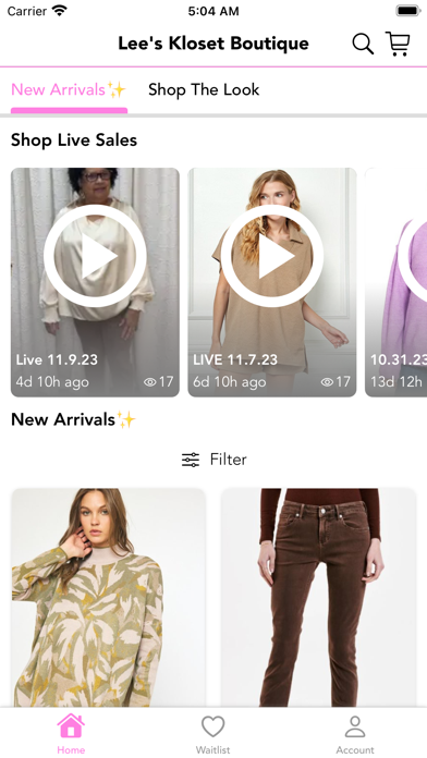 Lee's Kloset Boutique Screenshot